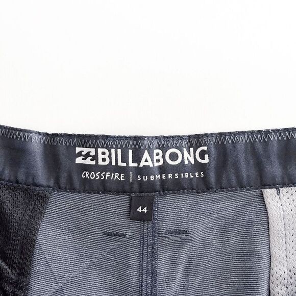 Billabong Mens Hybrid Shorts Cross Fire Submersible Stripes Pattern Gray Size 44 - Picture 3 of 7